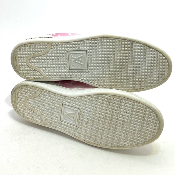 Authentic Louis Vuitton Frontrow Sneakers Pink White 37.5 - Picture 10 of 13